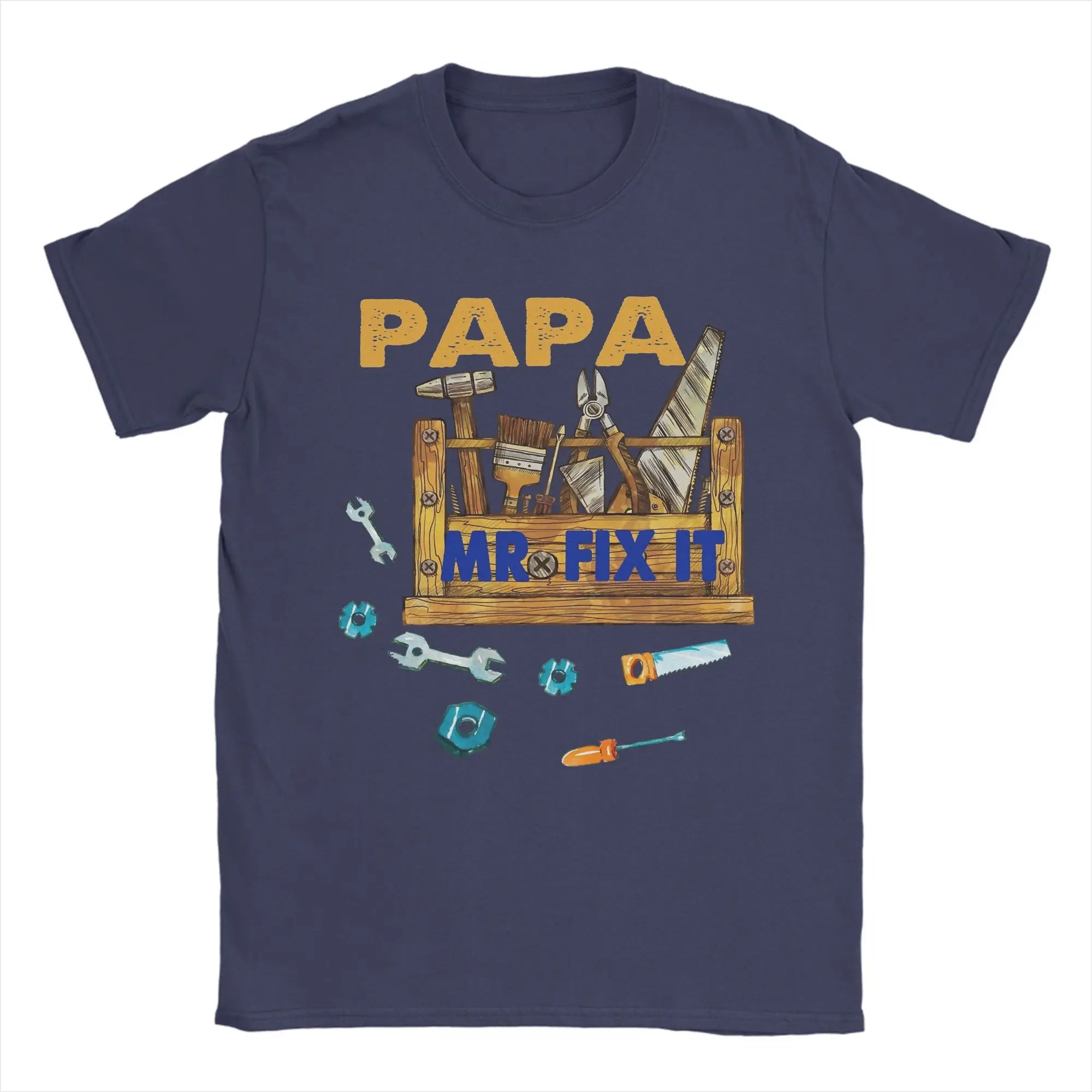 Papa Mr Fix it -  Happy Father's Day Gifts Tee Shirt for Men - Cotton Clothes