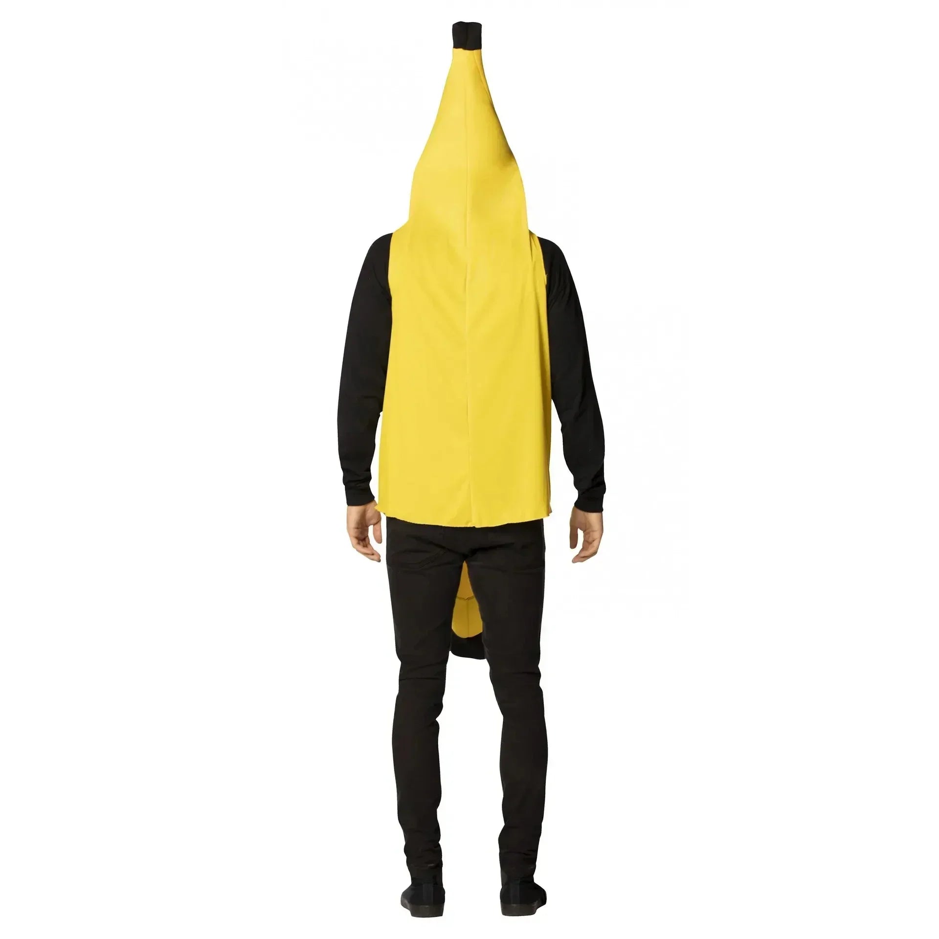 Adult Kids Unisex Funny Banana Cosplay Costume Suit Yellow Halloween Fruit Fancy Party Festival Dance Dress Costume