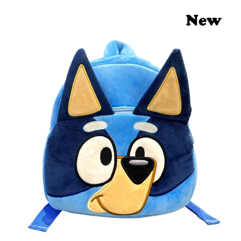 Bluey Family Cosplay Kindergarten Children's Cartoon School Bag Bluebin Dog Backpack Kawaii Anime Figure Dog Backpack Children's