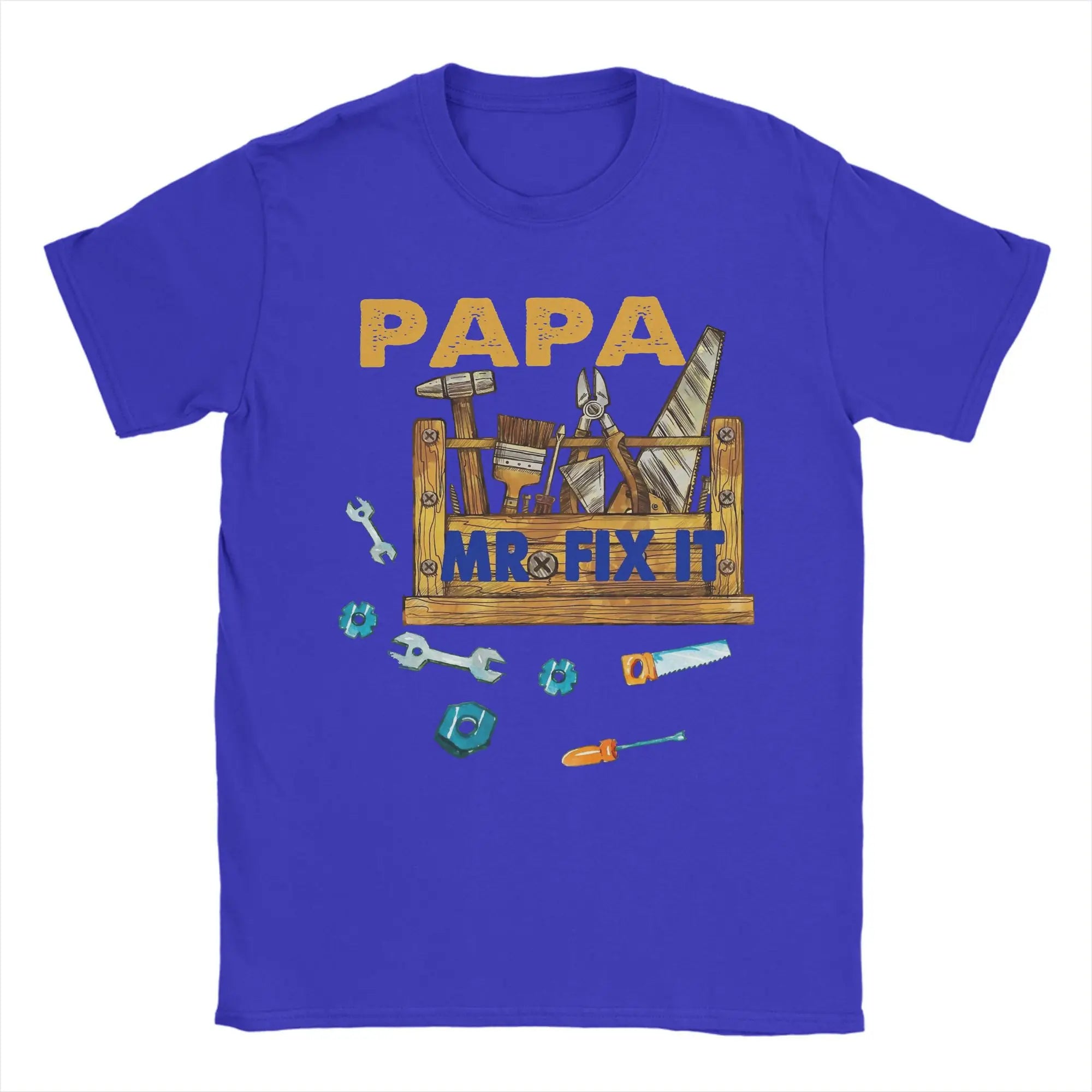 Papa Mr Fix it -  Happy Father's Day Gifts Tee Shirt for Men - Cotton Clothes