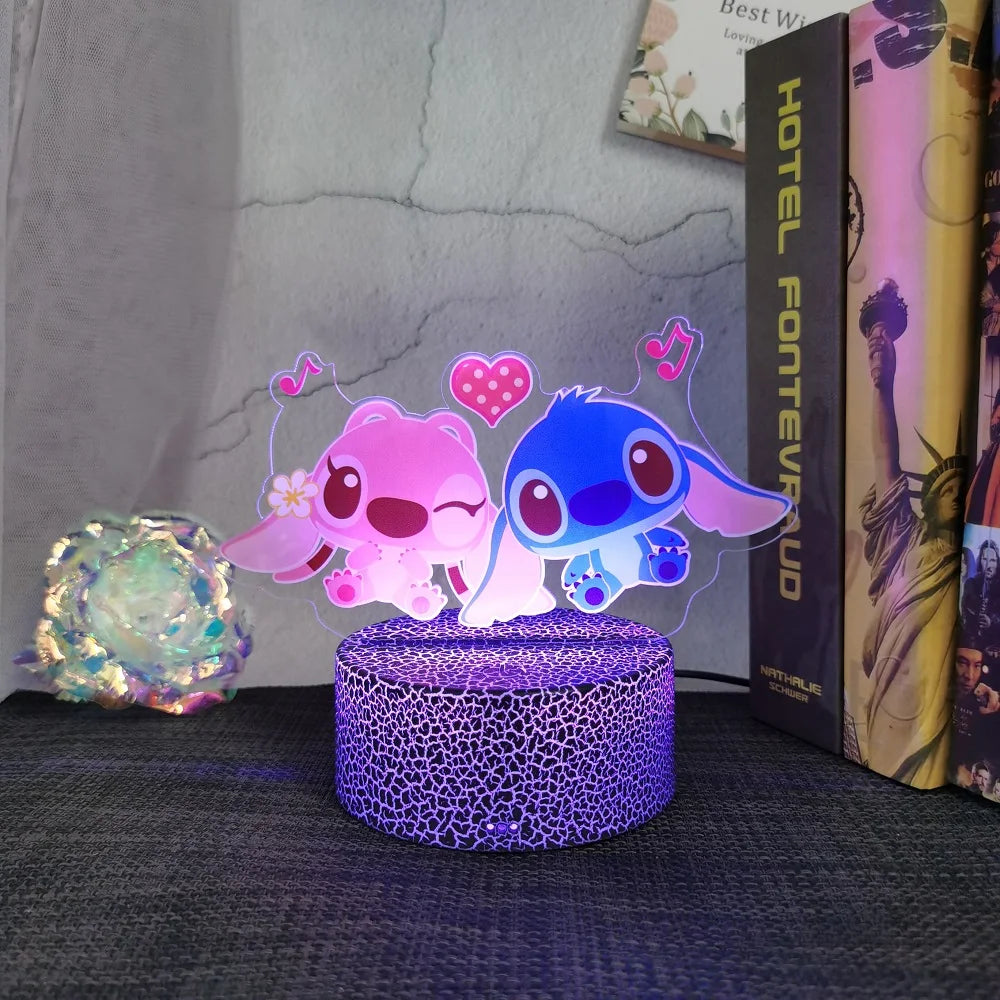 Lilo & Stitch animation cartoon peripheral night light creative children's room decorative table lamp christmas gift