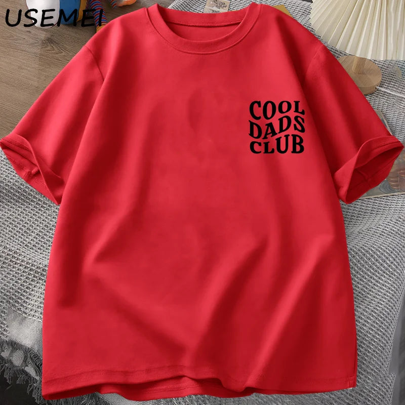 Cool Dads Club Tshirt Father's Day - Husband T-Shirt - Dad To Be T Shirt Men Cotton
