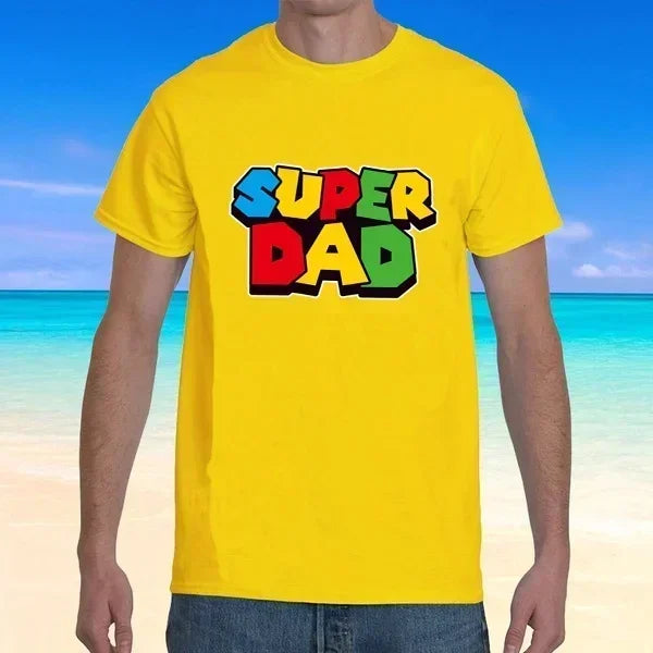 'Super Dad' Summer Men T-shirt, great for Father's Day Gift