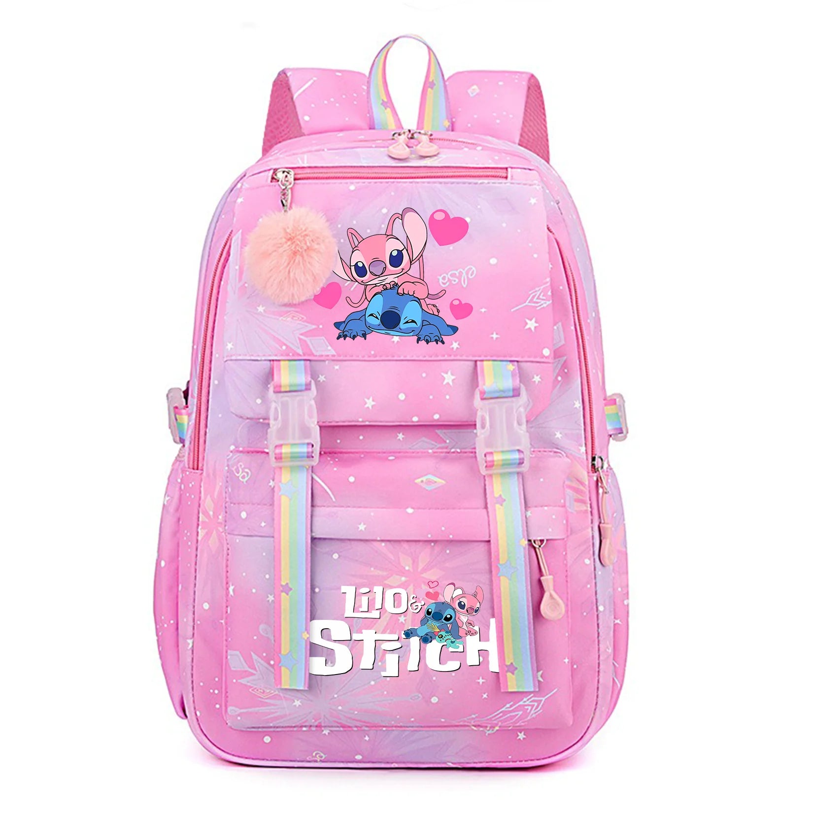 Stitch Kids Backpack Bookbag Bag Student Children Knapsack Schoolbag Travel Commute Bag