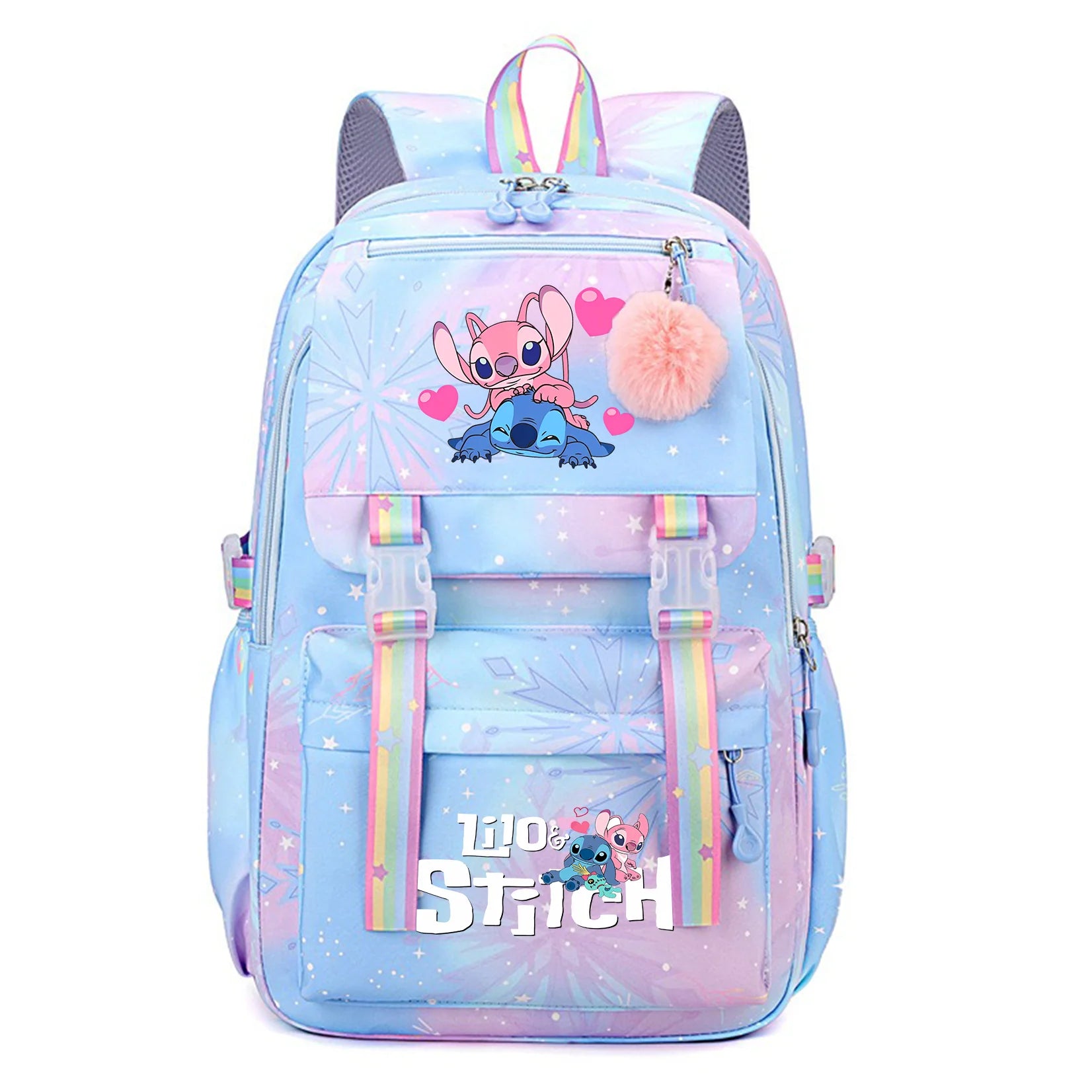 Stitch Kids Backpack Bookbag Bag Student Children Knapsack Schoolbag Travel Commute Bag
