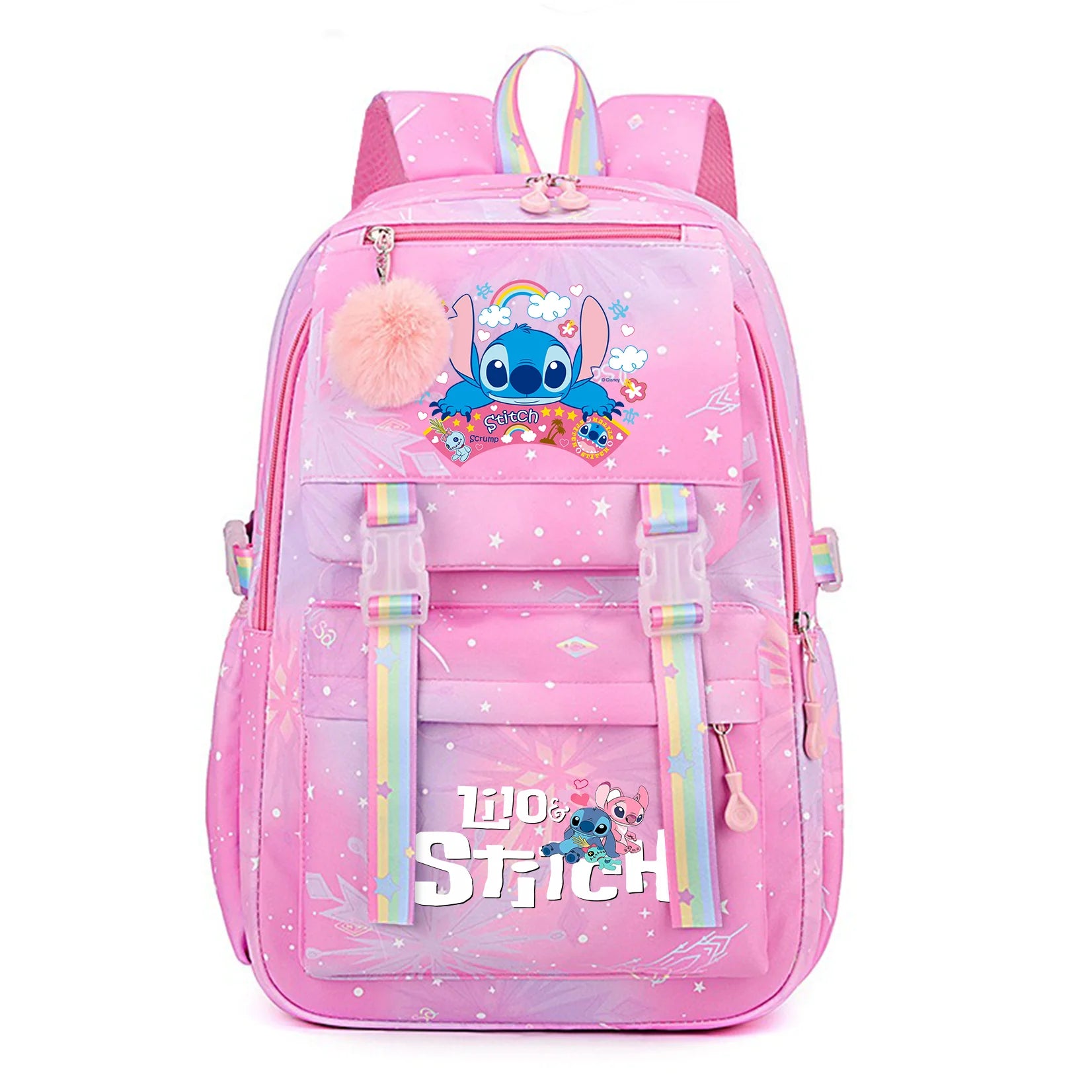 Stitch Kids Backpack Bookbag Bag Student Children Knapsack Schoolbag Travel Commute Bag