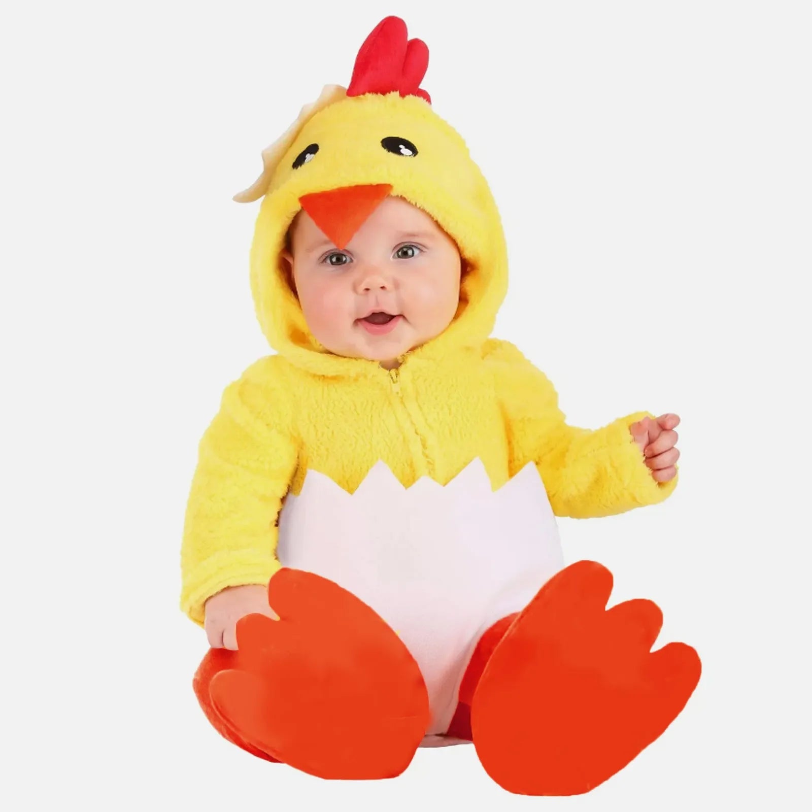 Adorable Infant Hatching Chicken Costume Baby Chick for  Halloween or Easter