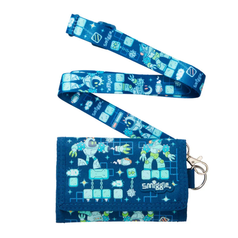 Smiggle Medium-Sized Backpack For Elementary School Students, Cartoon School Bag For Boys, Lunch Box Wallet, Student Supplies