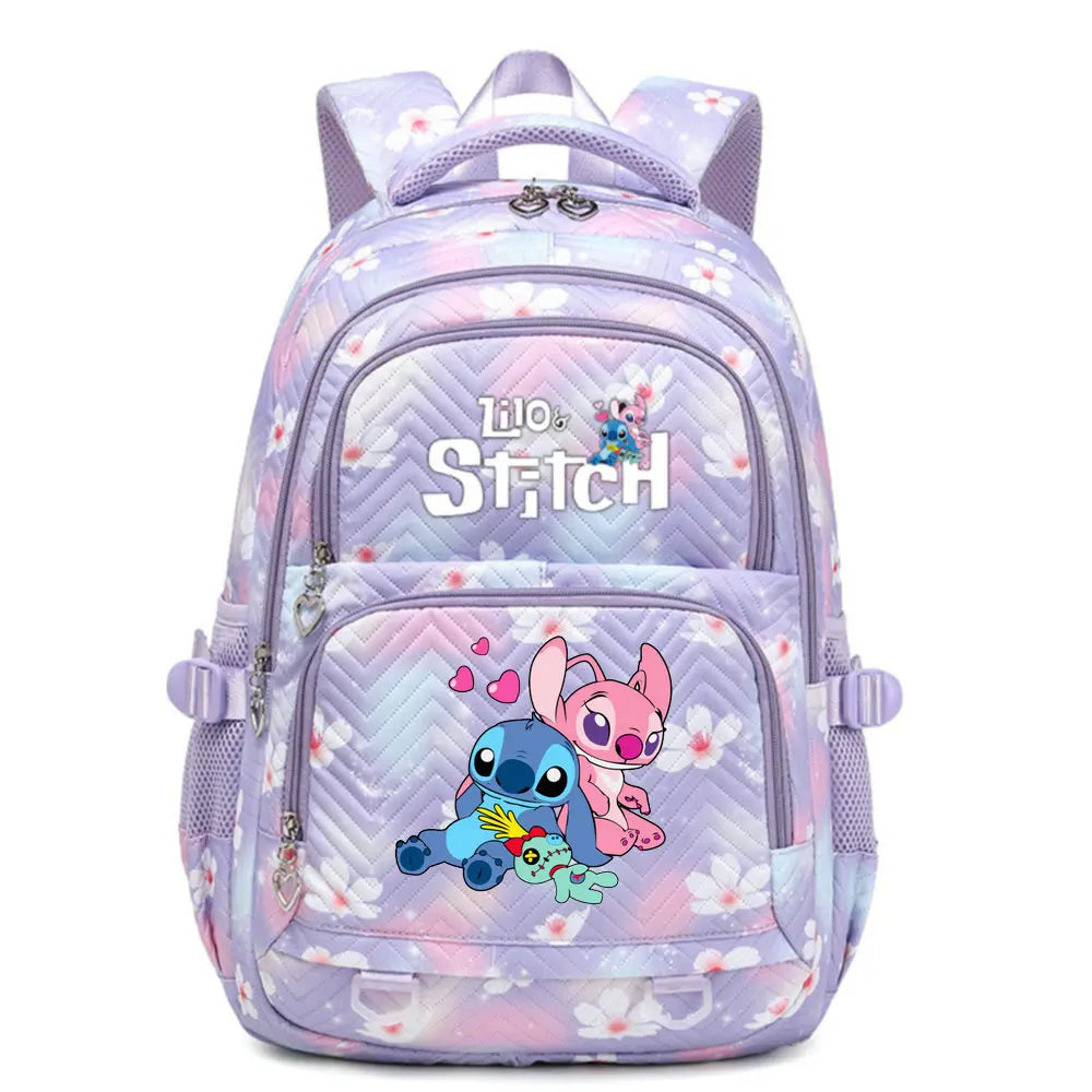 Lilo Stitch Girls Backpack Shoulder Bags New School Bag Lightweight Travel Bags