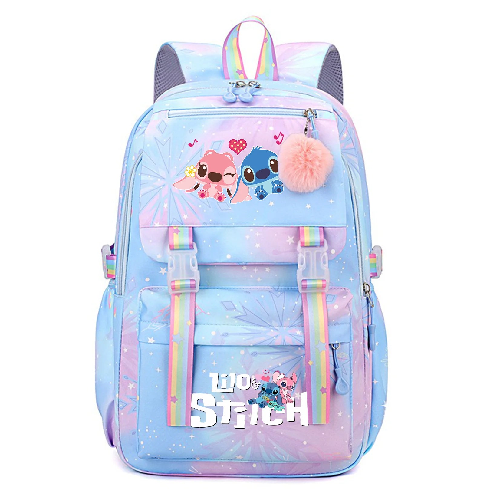 Stitch Kids Backpack Bookbag Bag Student Children Knapsack Schoolbag Travel Commute Bag
