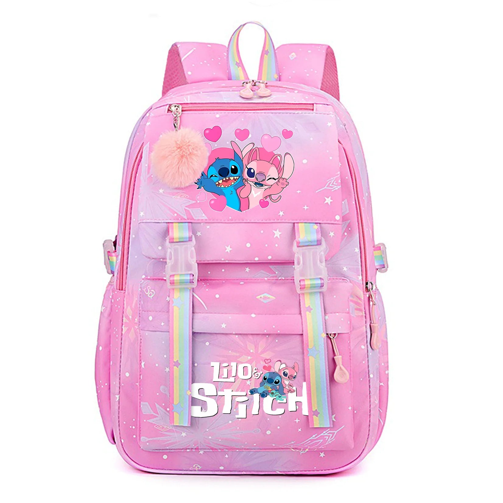 Stitch Kids Backpack Bookbag Bag Student Children Knapsack Schoolbag Travel Commute Bag