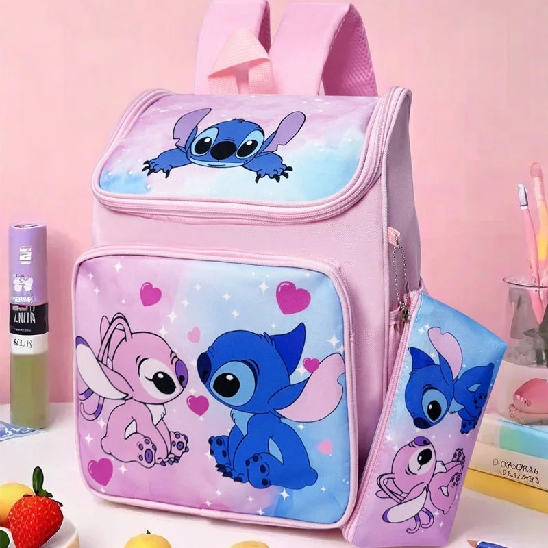 Disney Stitch backpack two-piece set - with Pencil Bag or Makeup Bag or Cosmetic Bag or Vacation Organizer