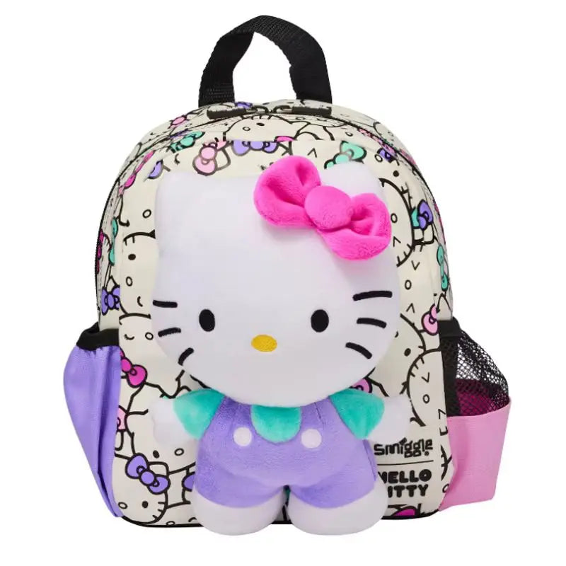 Sanrio Hello Kitty Children's School Bag Cartoon Series Anime Backpack for Student Lunch Bag Girl Gift
