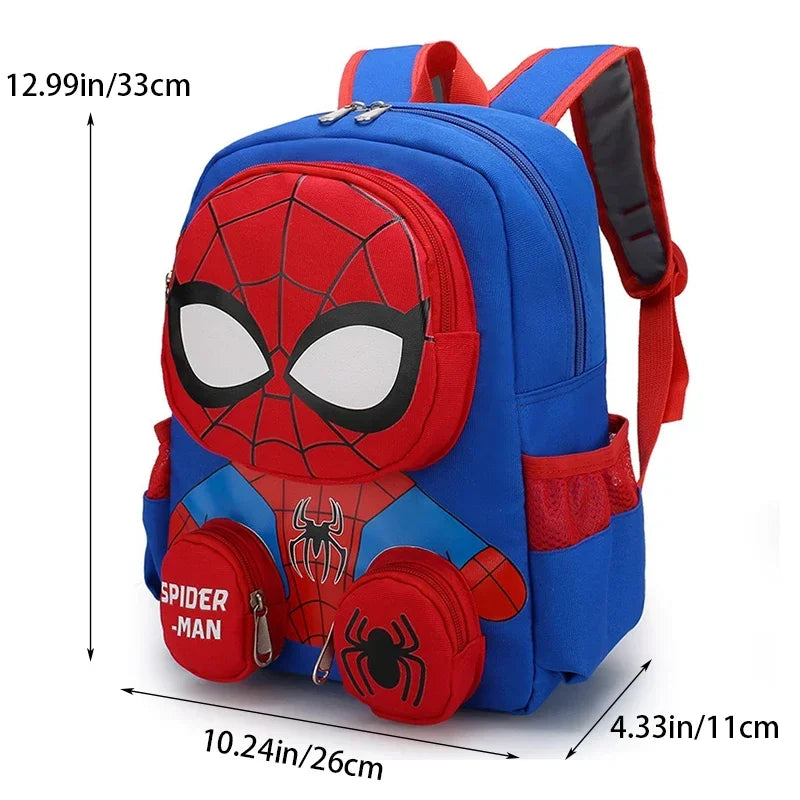 Marvel Spider Man Large Capacity Children's Backpack Stereoscopic Cartoon Multiple Pockets Schoolbag