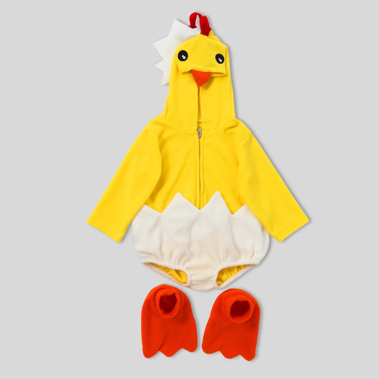 Adorable Infant Hatching Chicken Costume Baby Chick for  Halloween or Easter