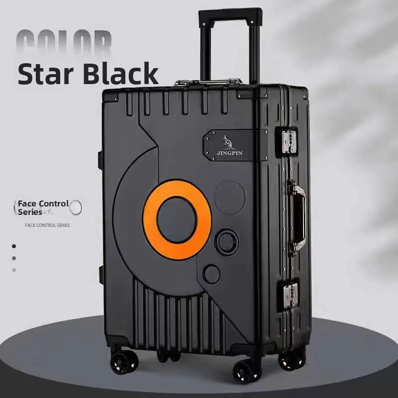Large Capaci Aluminum Alloy Frame Lage Suitcase Hand Pull Men's 20 Inch 24 Inch Durable Travel Bag