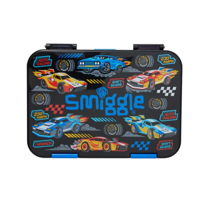 In Stock Australian Smiggle Backpack Elementary School Kindergarten Senior Class Medium-Sized Backpack Black Speed Racing Gifts