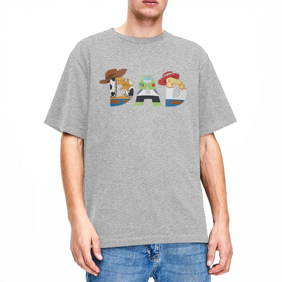 Pixars Toy Story Dad Fathers Day Birthday T-Shirt Man Y2K Funny Cotton T-Shirts Summer O-Neck Novelty Tees