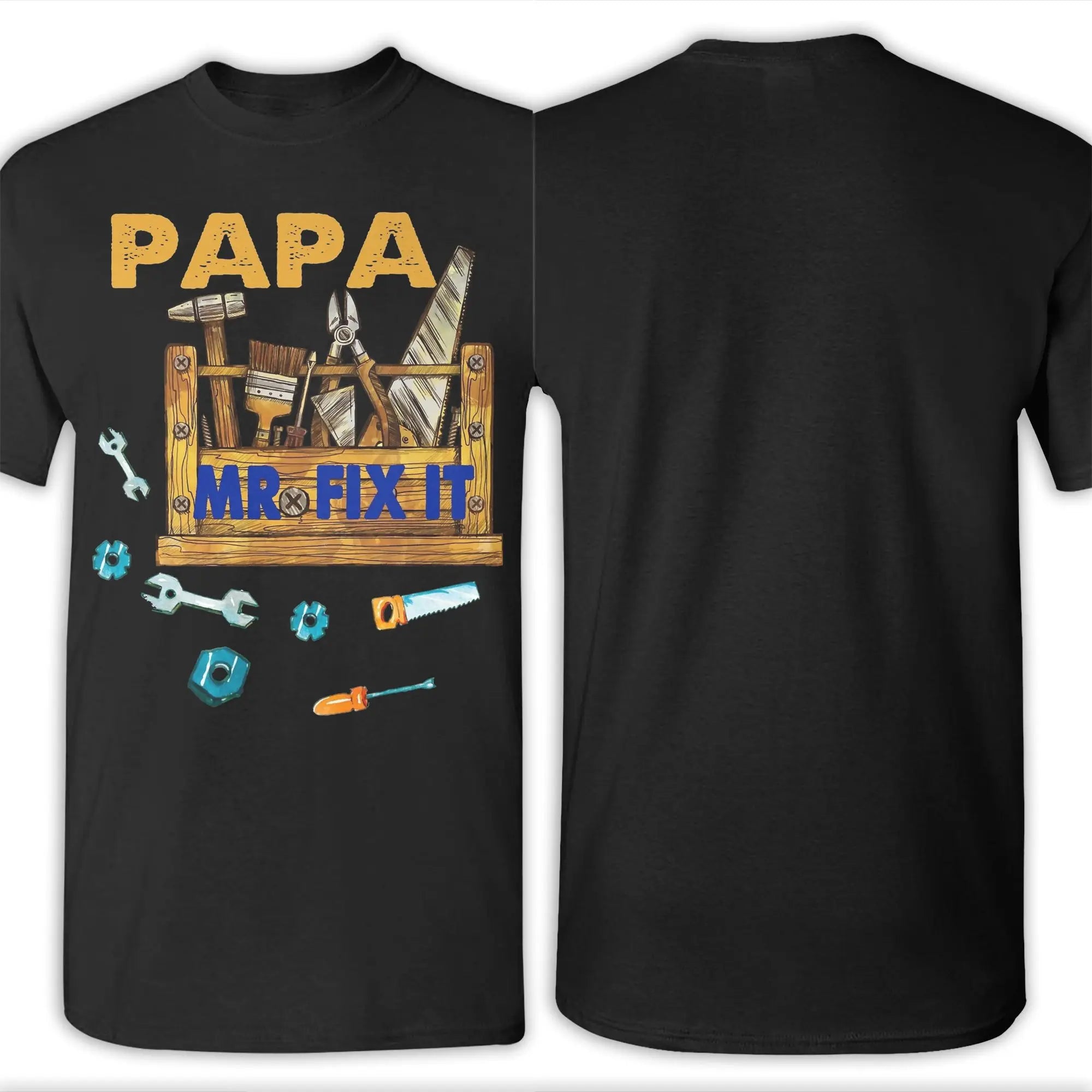 Papa Mr Fix it -  Happy Father's Day Gifts Tee Shirt for Men - Cotton Clothes