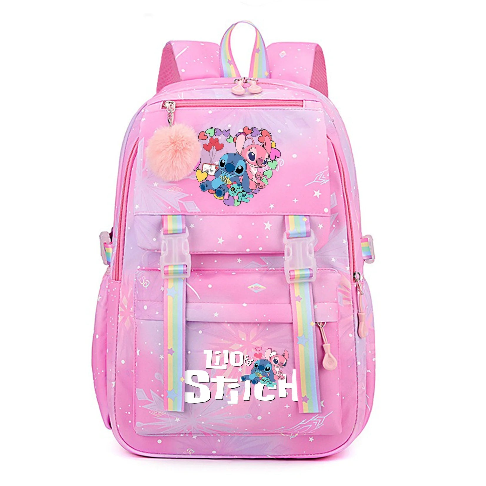 Stitch Kids Backpack Bookbag Bag Student Children Knapsack Schoolbag Travel Commute Bag