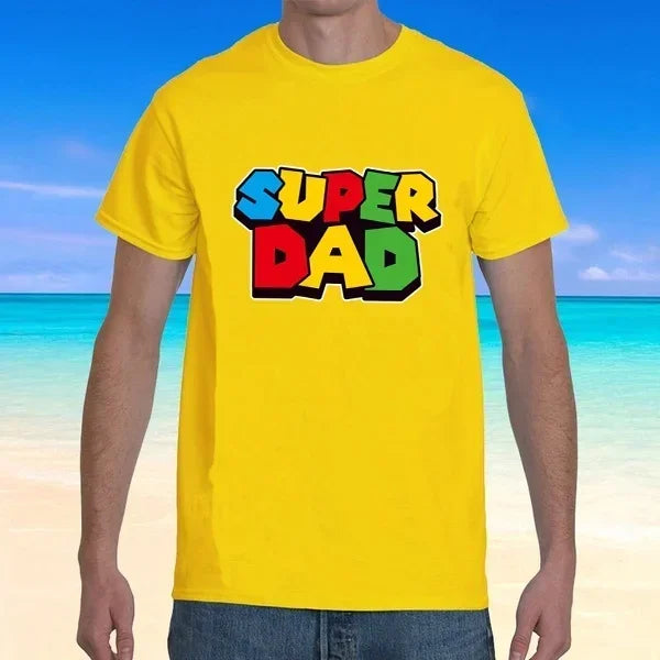 'Super Dad' Summer Men T-shirt, great for Father's Day Gift