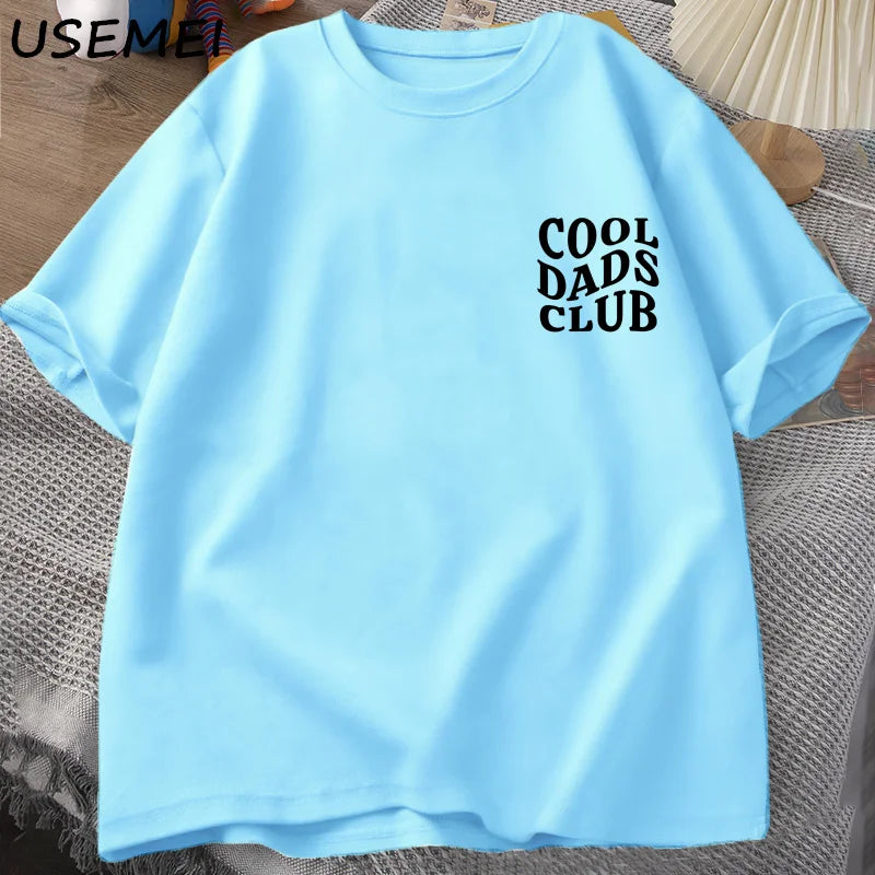 Cool Dads Club Tshirt Father's Day - Husband T-Shirt - Dad To Be T Shirt Men Cotton