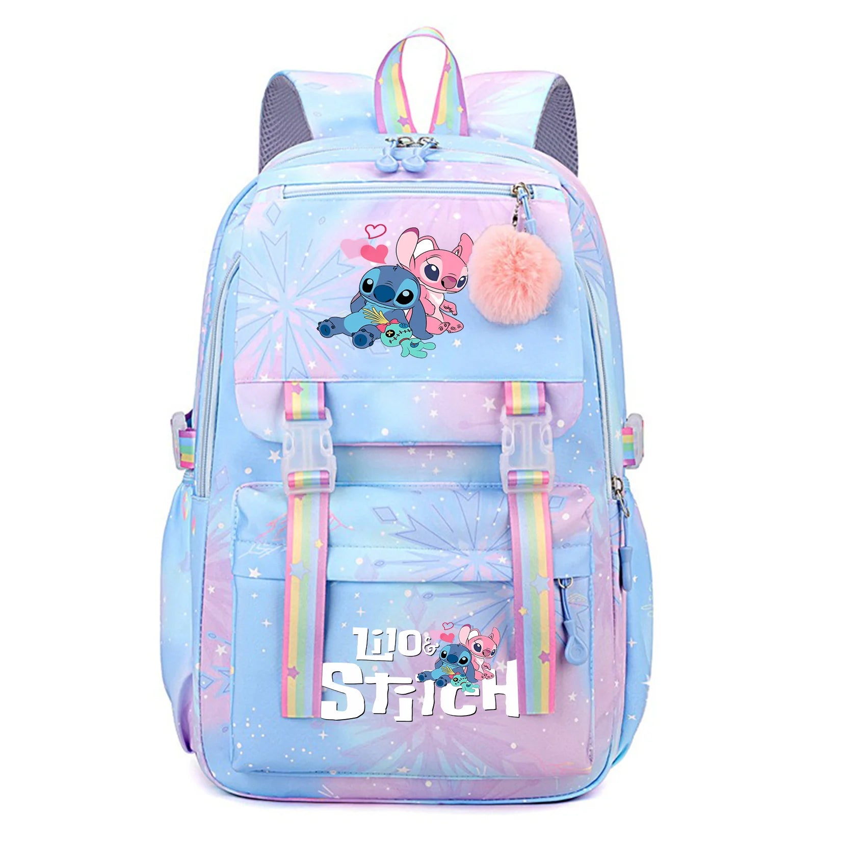 Stitch Kids Backpack Bookbag Bag Student Children Knapsack Schoolbag Travel Commute Bag