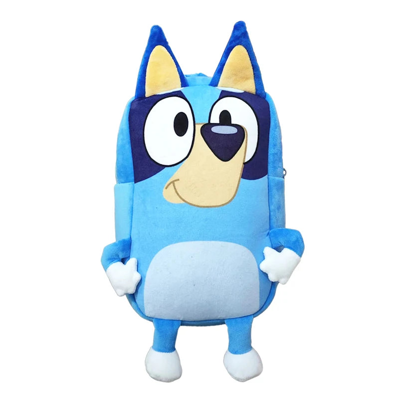 Bluey Family Cosplay Kindergarten Children's Cartoon School Bag Bluebin Dog Backpack Kawaii Anime Figure Dog Backpack Children's