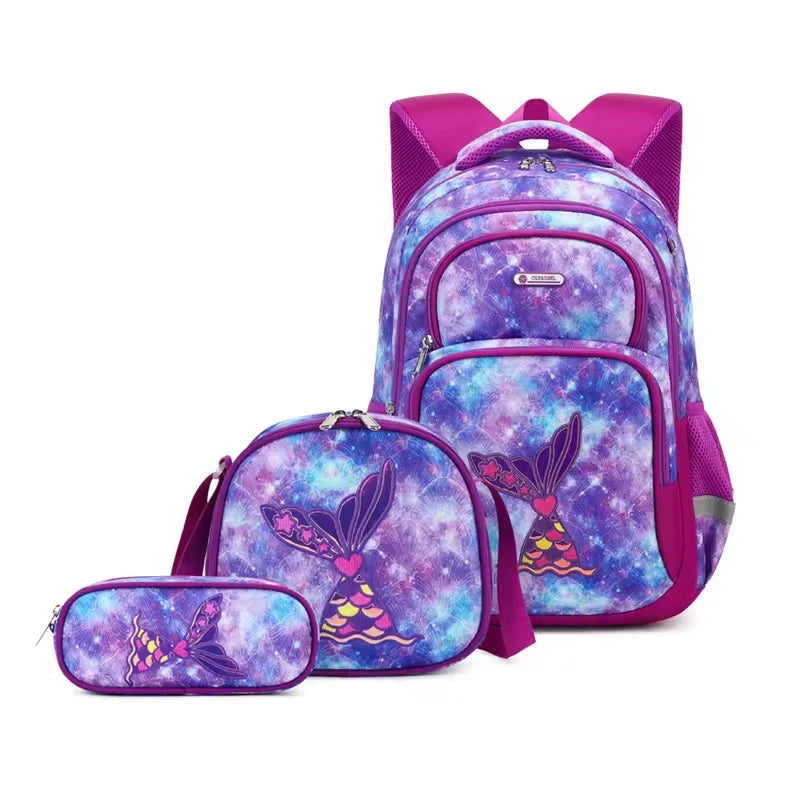 3PCS High Quality New Arrivals School Backpack Set Dinosaur Cartoon Bag Schoolbags Kids Backpack, A Backpack, A Pen Bag, A Meal Bag