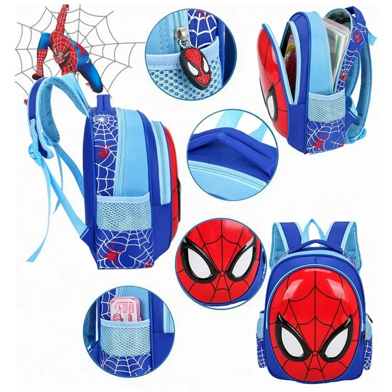 Children schoolbag Spiderman - weight-reducing backpack kindergarten backpack 3D