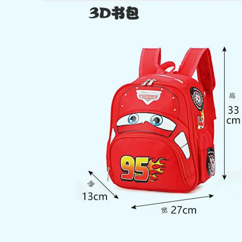DISNEY PIXAR Cars kindergarten schoolbag , backpack 3D cartoon car