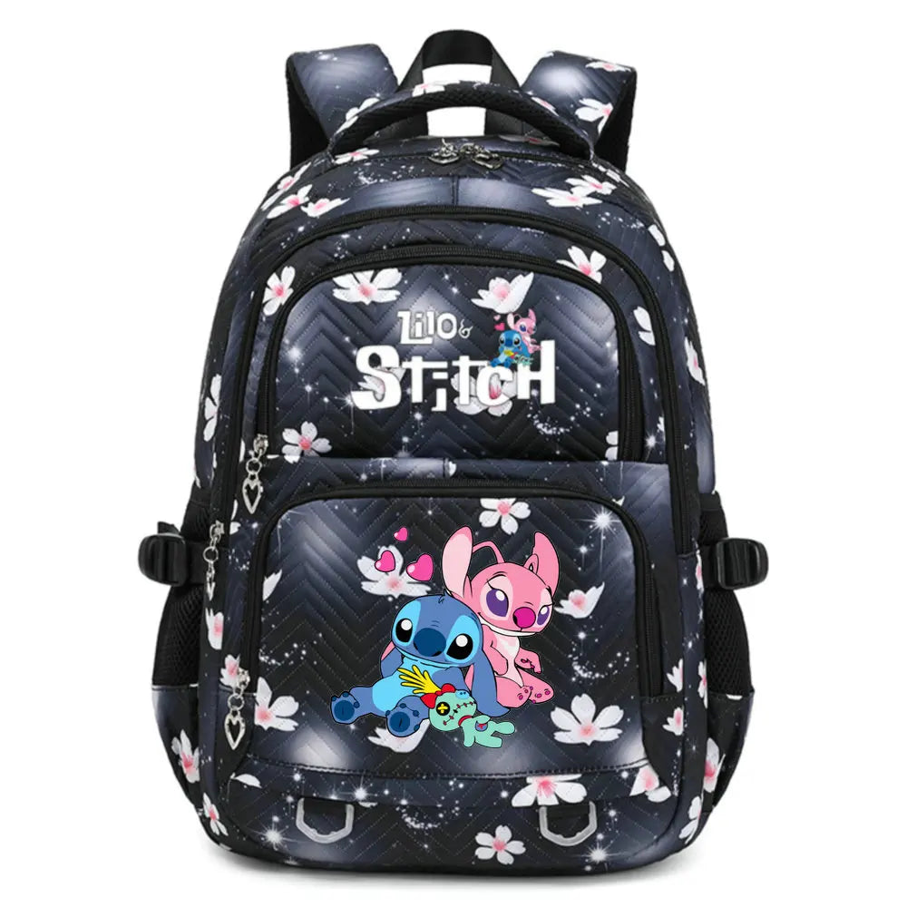 Lilo Stitch Girls Backpack Shoulder Bags New School Bag Lightweight Travel Bags