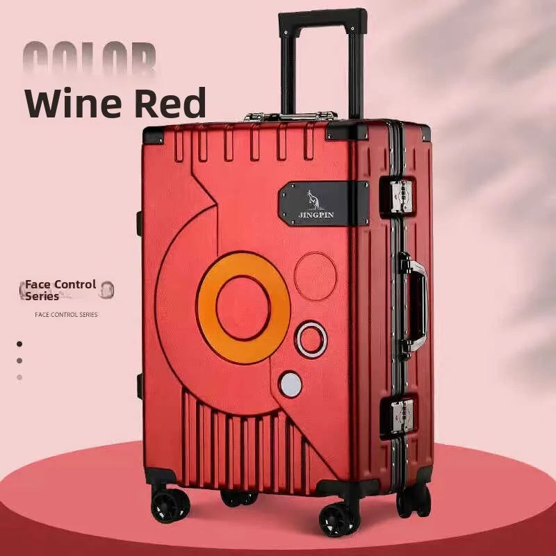 Large Capaci Aluminum Alloy Frame Lage Suitcase Hand Pull Men's 20 Inch 24 Inch Durable Travel Bag