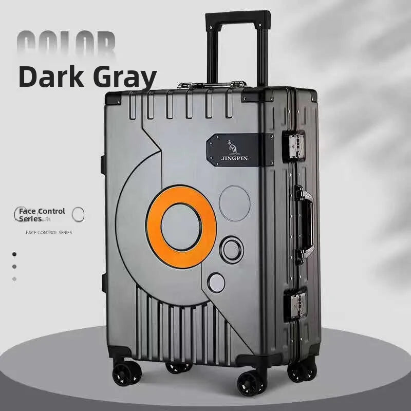 Large Capaci Aluminum Alloy Frame Lage Suitcase Hand Pull Men's 20 Inch 24 Inch Durable Travel Bag