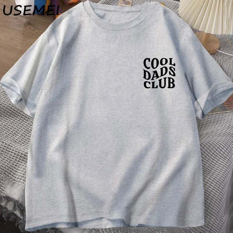 Cool Dads Club Tshirt Father's Day - Husband T-Shirt - Dad To Be T Shirt Men Cotton