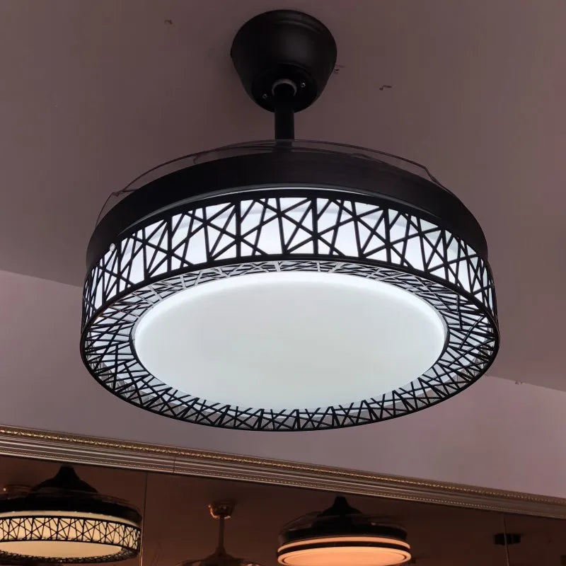 Invisible Fan Lamp Led Dining-Room Lamp 42-Inch LED - Ceiling Fan Light - Fan Music Lamp - LED