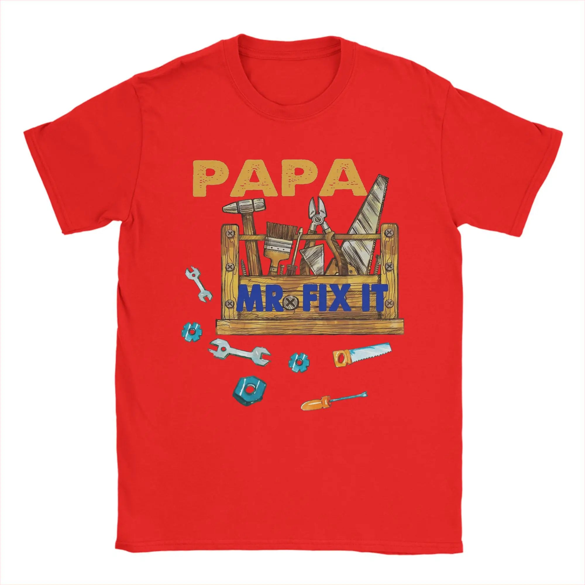 Papa Mr Fix it -  Happy Father's Day Gifts Tee Shirt for Men - Cotton Clothes
