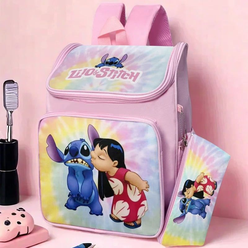 Disney Stitch backpack two-piece set - with Pencil Bag or Makeup Bag or Cosmetic Bag or Vacation Organizer