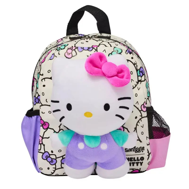 Sanrio Hello Kitty Children's School Bag Cartoon Series Anime Backpack for Student Lunch Bag Girl Gift