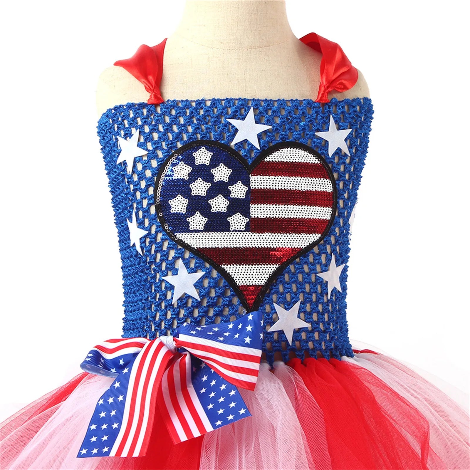 Little Girls Shirt Dress Toddler Kids Girls Fourth Of July Independent Day Costume Girls Vestidos De Fiesta Para NiñAs
