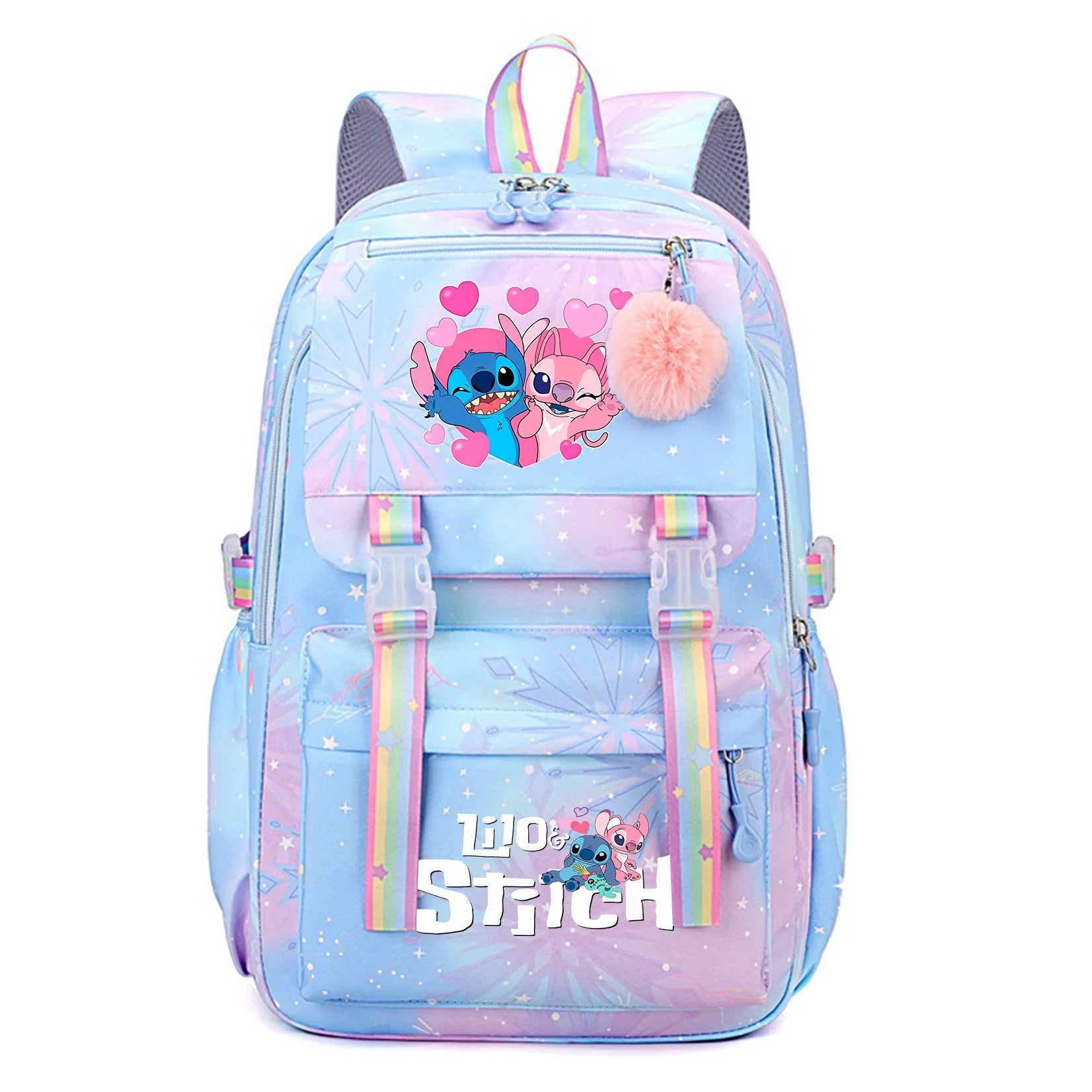 Stitch Kids Backpack Bookbag Bag Student Children Knapsack Schoolbag Travel Commute Bag