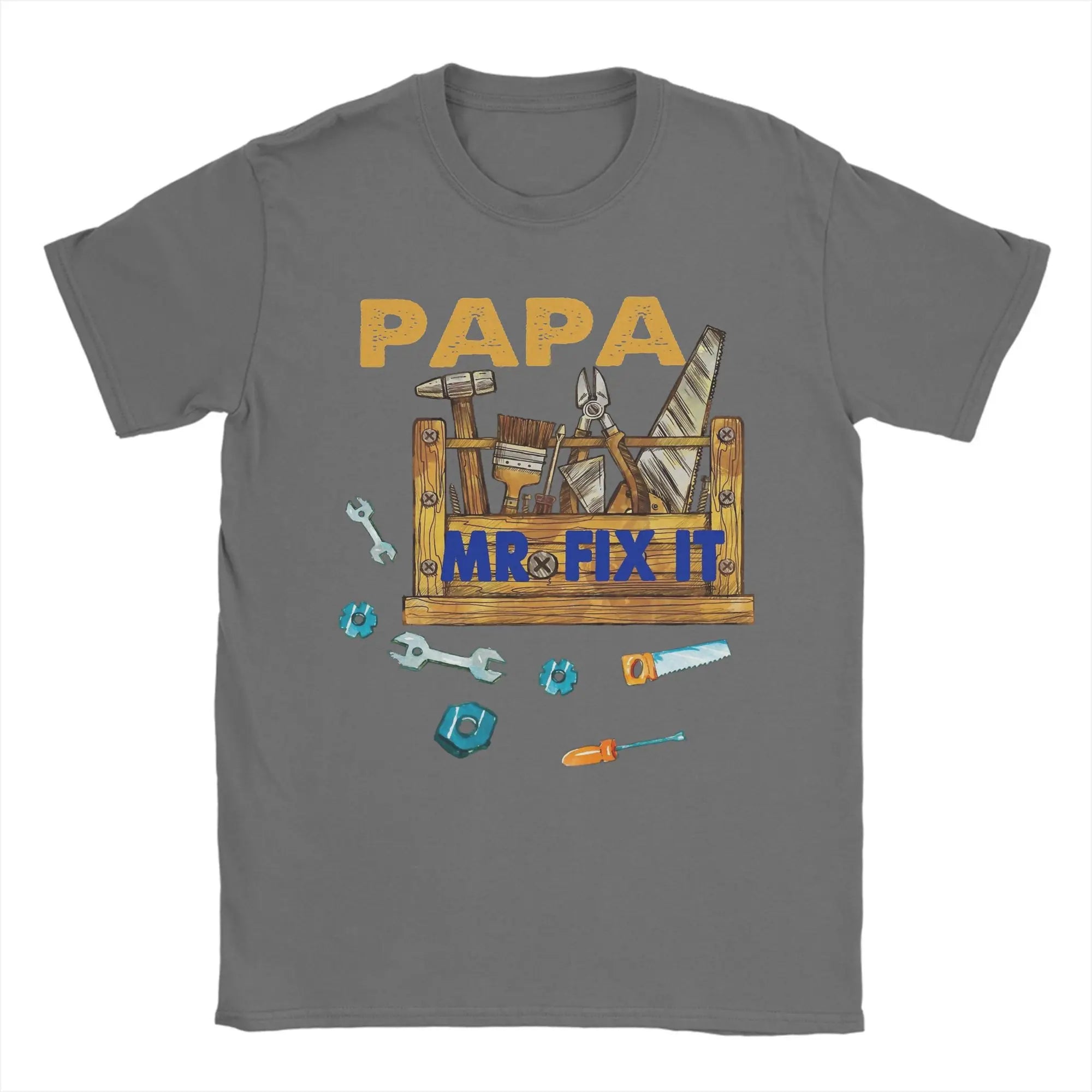 Papa Mr Fix it -  Happy Father's Day Gifts Tee Shirt for Men - Cotton Clothes