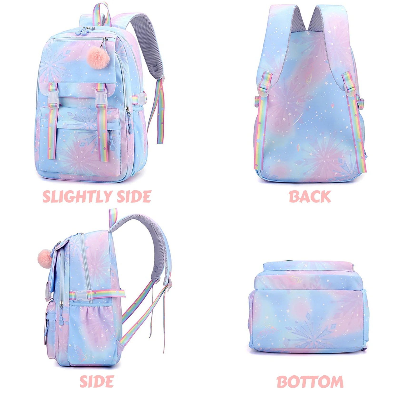Stitch Kids Backpack Bookbag Bag Student Children Knapsack Schoolbag Travel Commute Bag