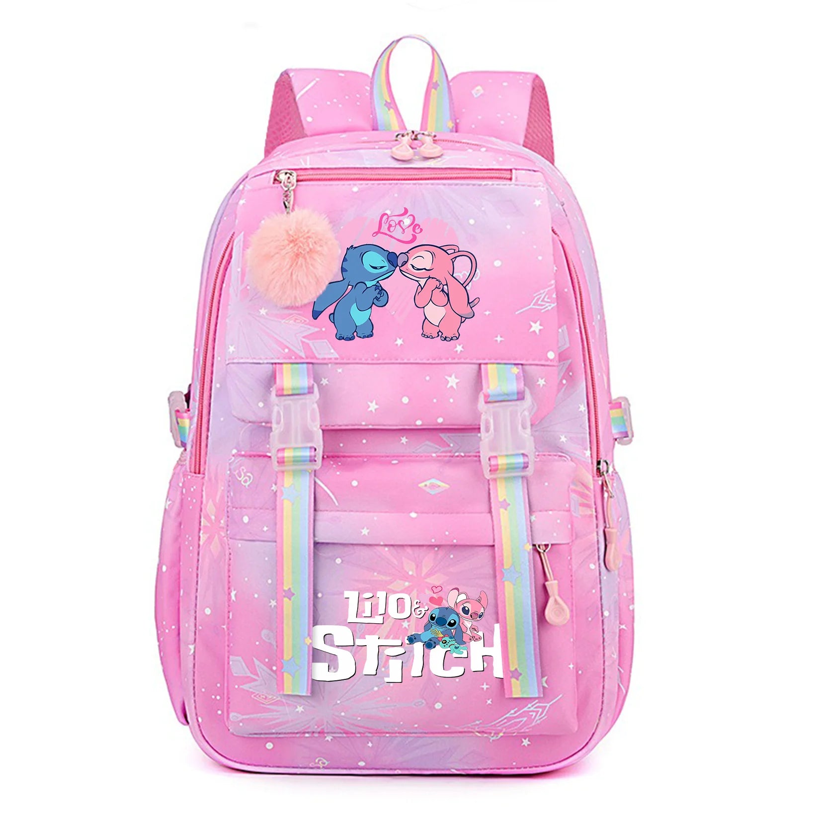 Stitch Kids Backpack Bookbag Bag Student Children Knapsack Schoolbag Travel Commute Bag