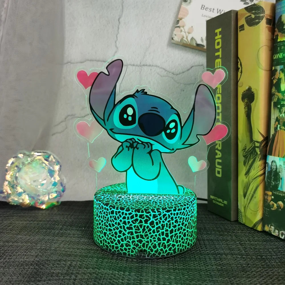 Lilo & Stitch animation cartoon peripheral night light creative children's room decorative table lamp christmas gift
