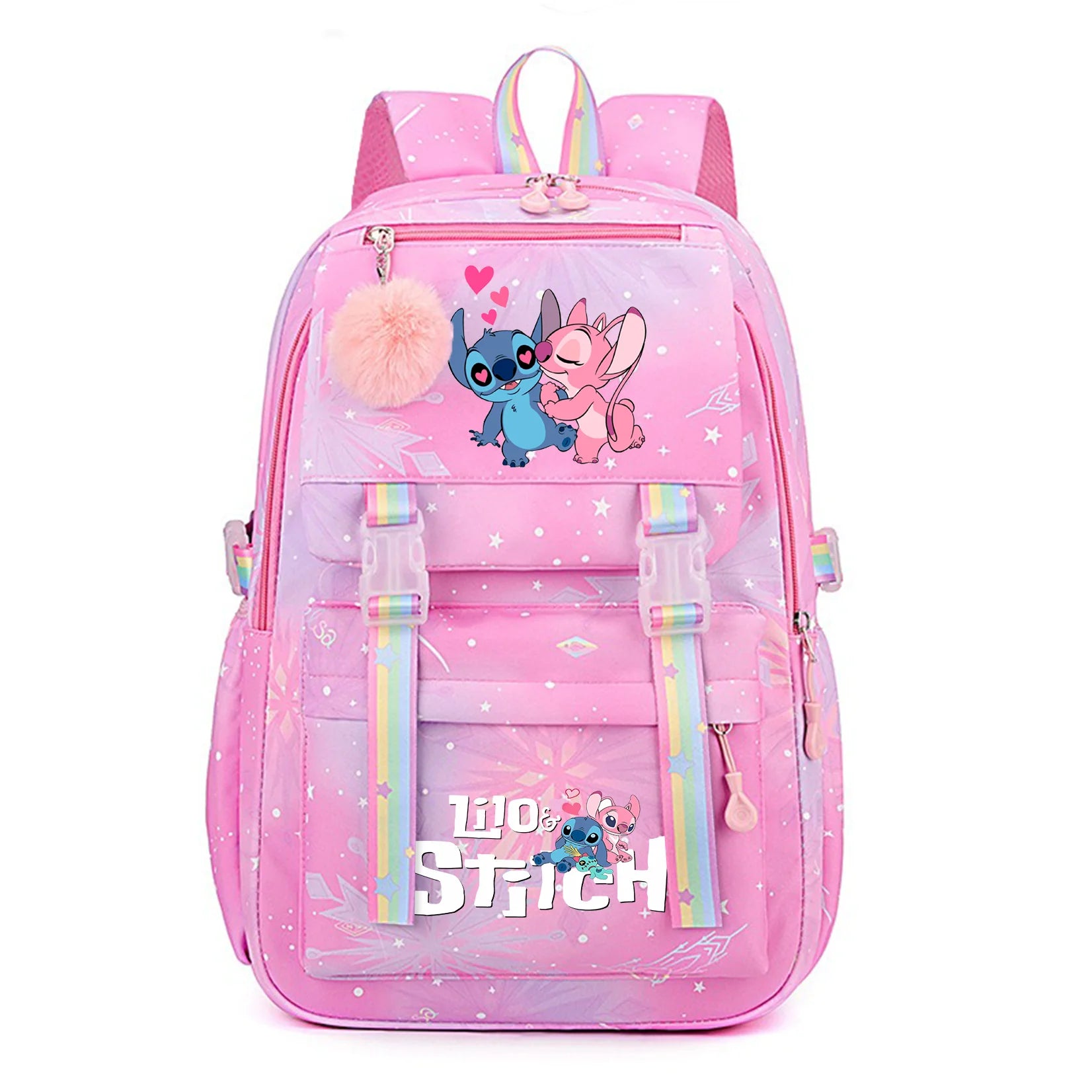 Stitch Kids Backpack Bookbag Bag Student Children Knapsack Schoolbag Travel Commute Bag
