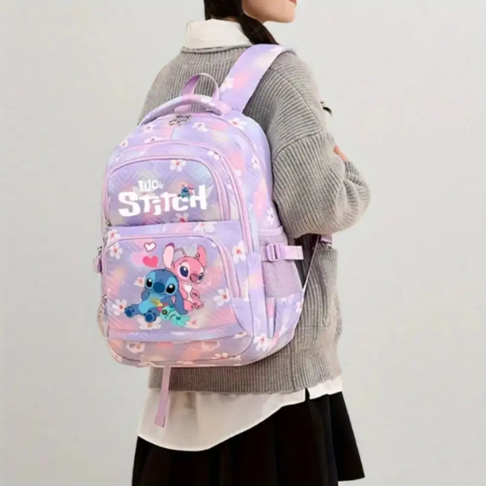 Lilo Stitch Girls Backpack Shoulder Bags New School Bag Lightweight Travel Bags
