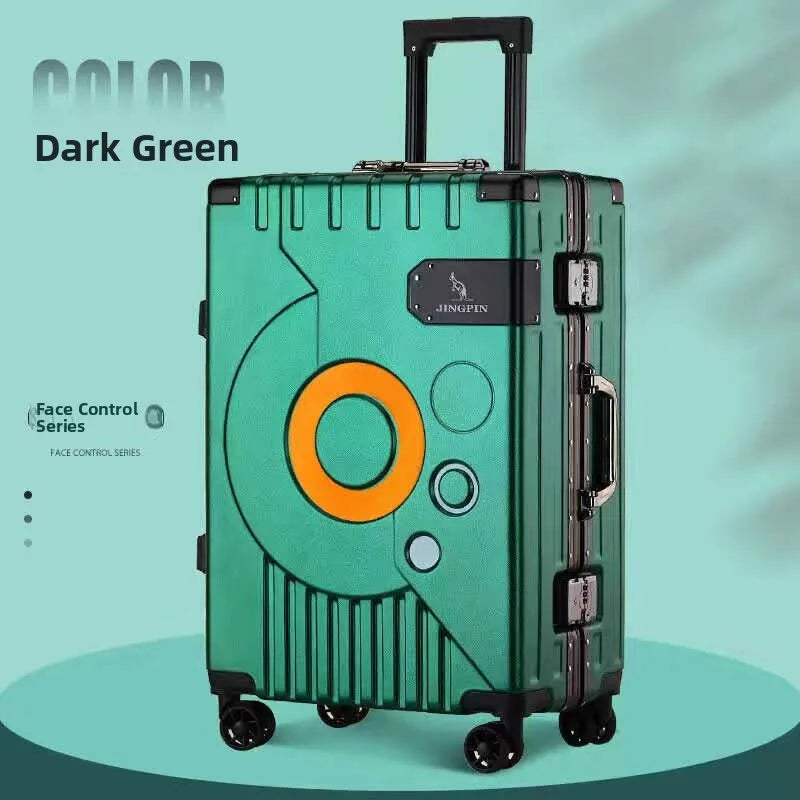 Large Capaci Aluminum Alloy Frame Lage Suitcase Hand Pull Men's 20 Inch 24 Inch Durable Travel Bag