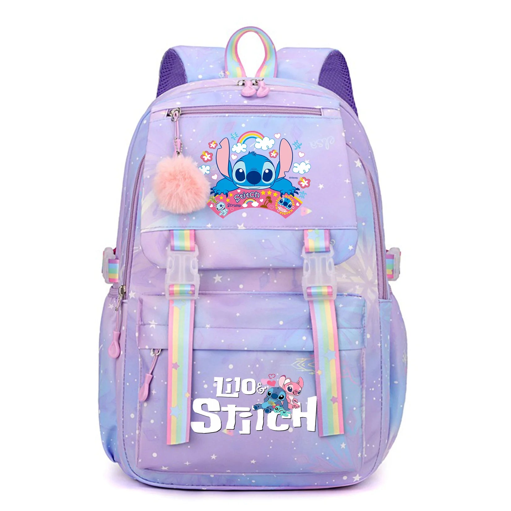 Stitch Kids Backpack Bookbag Bag Student Children Knapsack Schoolbag Travel Commute Bag