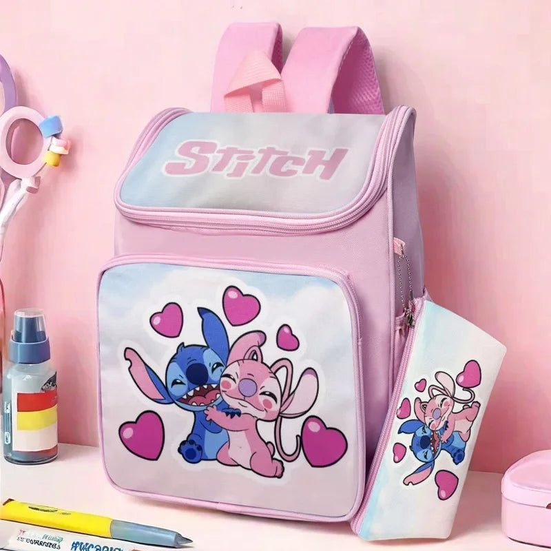 Disney Stitch backpack two-piece set - with Pencil Bag or Makeup Bag or Cosmetic Bag or Vacation Organizer